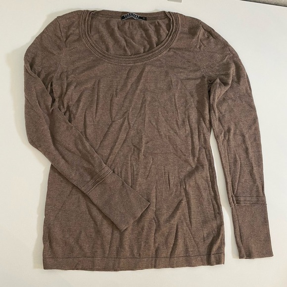 Peruvian Connection Pima Cotton Tunic Top Womens Sz M Lightweight Sweater Cuff - Picture 1 of 10